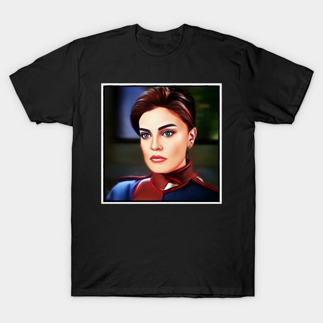 Babylon 5 Commander Lochley T-Shirt by OrionLodubyal